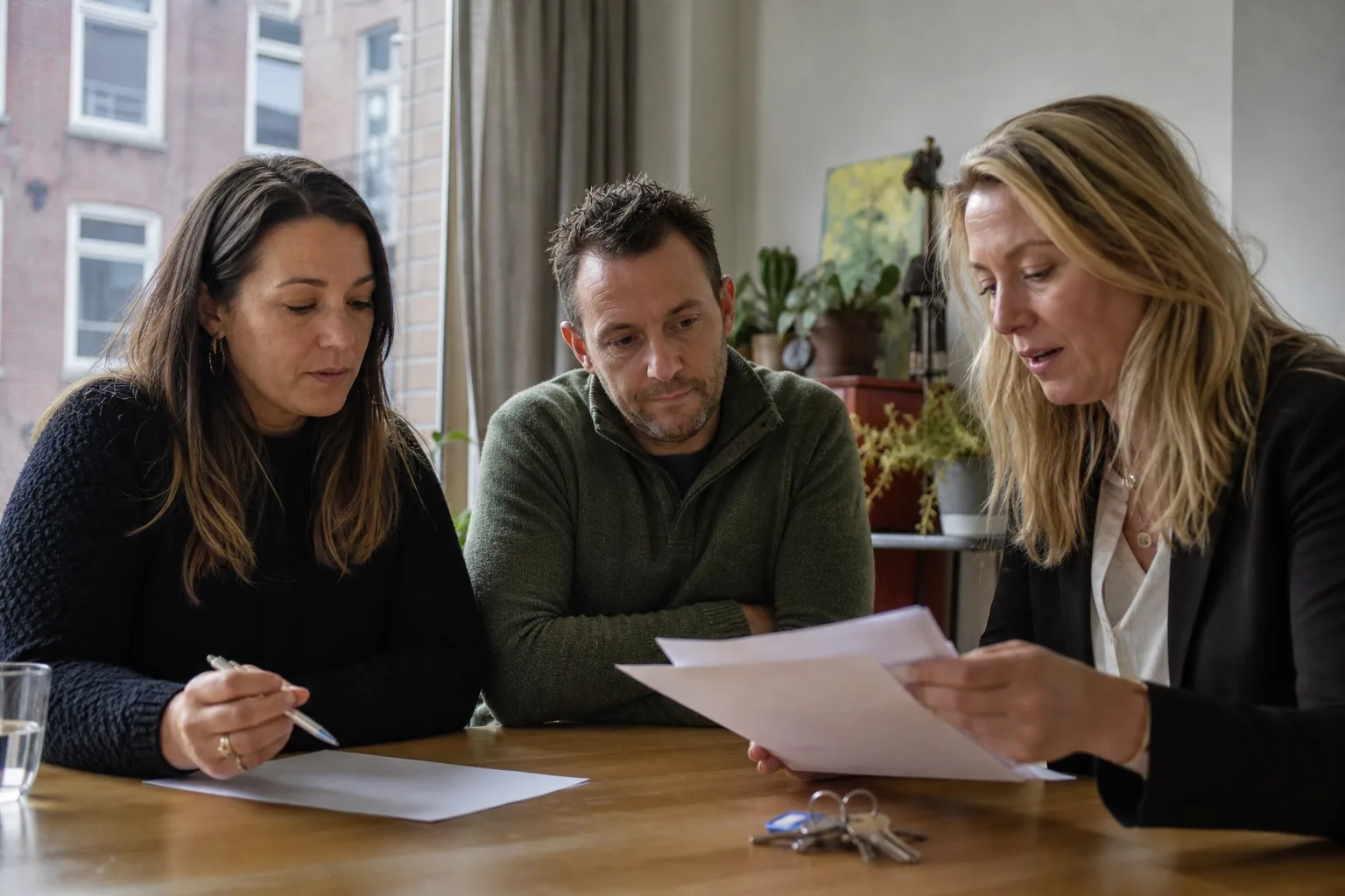 Een Nederlandse woning met sleutels en papieren. Beeld bij het artikel: Welke gegevens moet u vastleggen over stemmen en volmachten om de uitslag te kunnen onderbouwen?